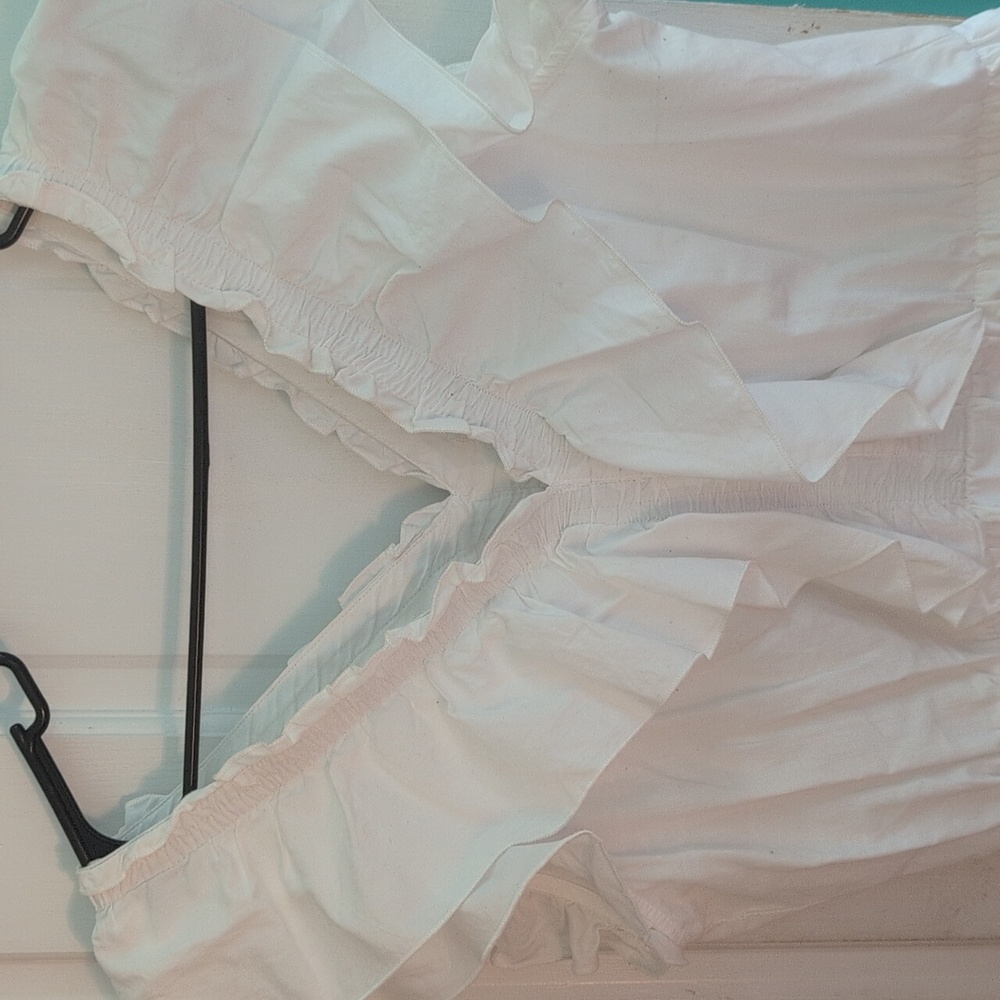 CeCe White Ruffle Blouse - Picture 6 of 7